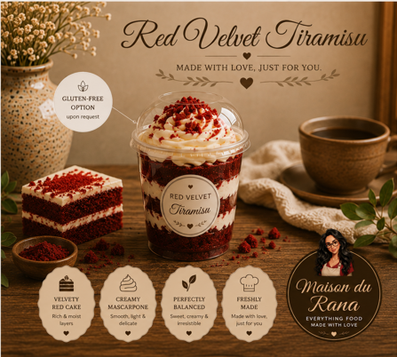 Strawberry Tiramisu Cup — Maison du Rana