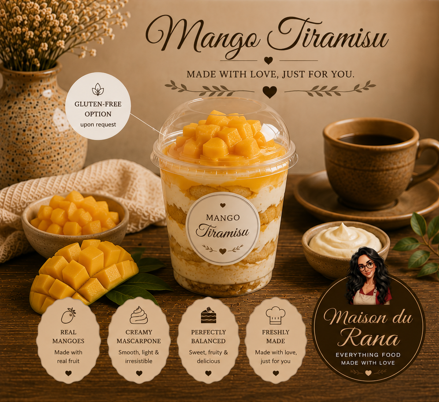 Banana Tiramisu Cup — Maison du Rana