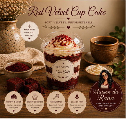 Red Velvet Cup Cake — Les Cupcakes en Tasse by Maison du Rana