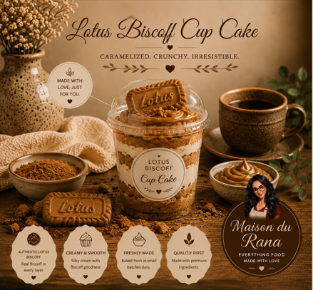 Lotus Biscoff Cup Cake — Les Cupcakes en Tasse by Maison du Rana