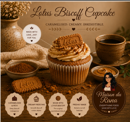 Lotus Biscoff Cupcake — Les Cupcakes Maison by Maison du Rana