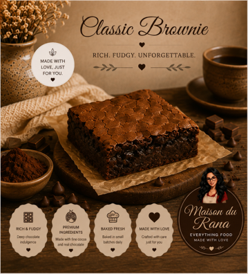 Classic Brownie — Le Carré Maison by Maison du Rana