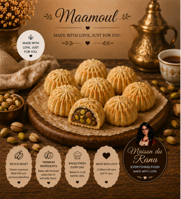 Maamoul with Pistachio Filling — Le Maamoul Maison | Maison du Rana