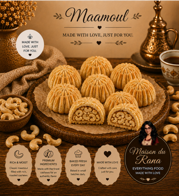 Maamoul with Cashew Filling — Le Maamoul Maison | Maison du Rana