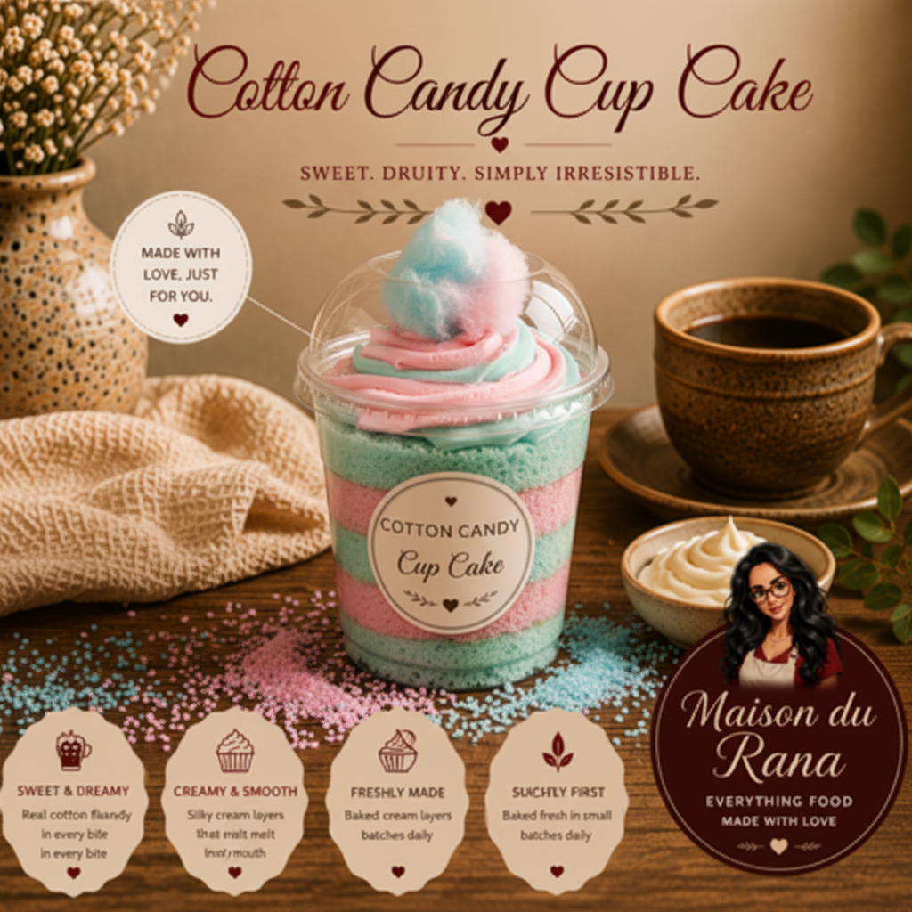 Cotton Candy Cup Cake