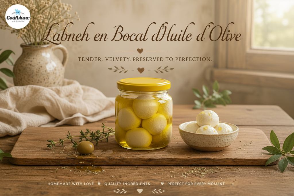 Labneh en Bocal d'Huile d'Olive