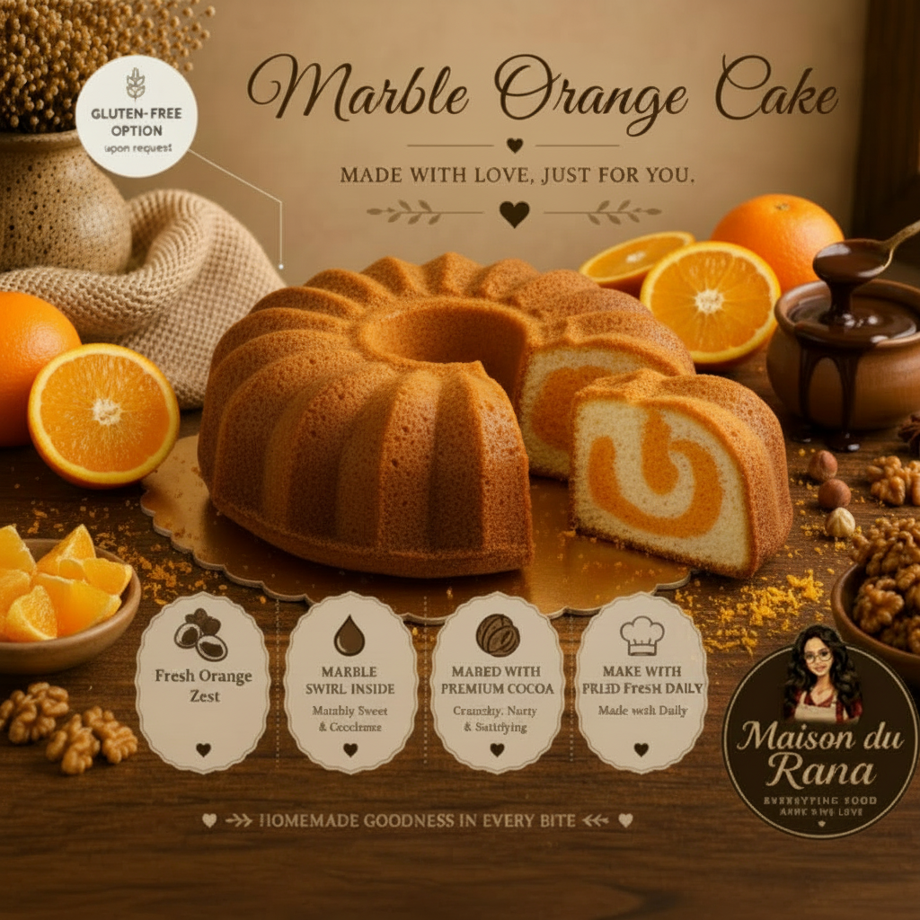 Marble Orange Cake
